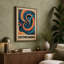 Daydreaming Swirl Mid-Century 1 Piece Wrapped Canvas Wall Art-314677196-314677199