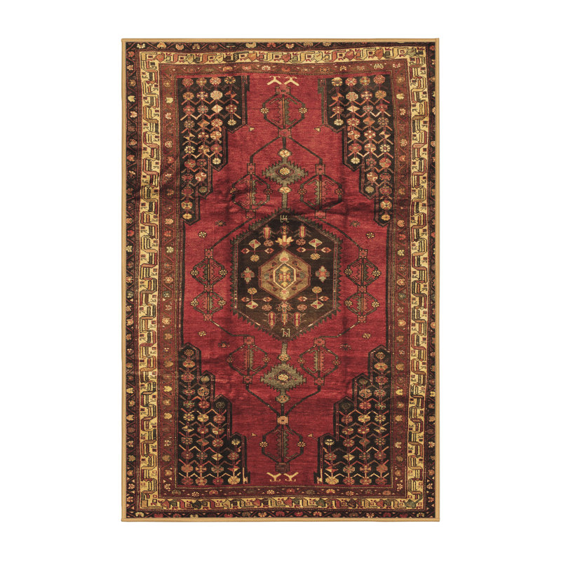 Tapis brun traditionnel Traditional, Rectangle 2 pi x 4 pi