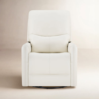 Genuine Leather Swivel Power Recliner