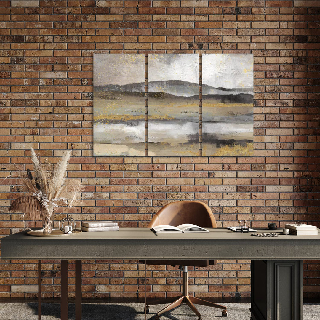 Rolling Hills von Nan - Galerie-umwickelte Leinwand ohne Rahmen Giclée auf Leinwand