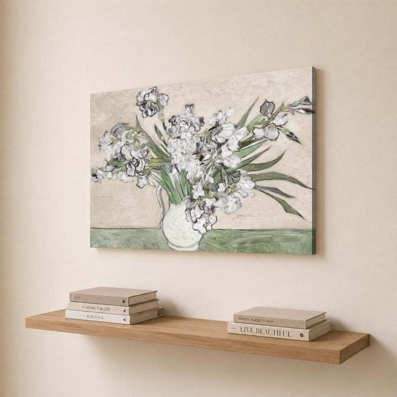  Irises par Vincent Van Gogh - Impression sur toile, H 24 po x l 36 po, Toile tendue, Ne s’applique pas