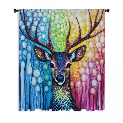 Rideaux de fenêtre Rainbow Deer