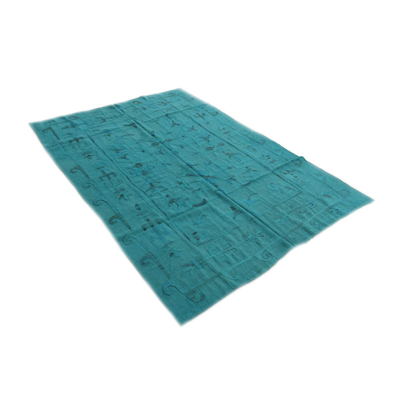 Tapis bleu sarcelle Oldfield