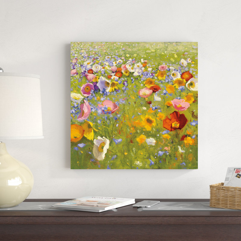 Champ de fleur I, H 20 po x l 20 po x P 1,25 po