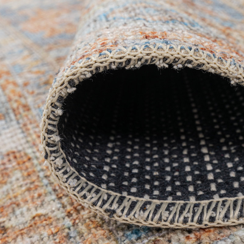 Tapis en coton Latryce, Rectangle 2 pi 6 po x 4 pi 11 po