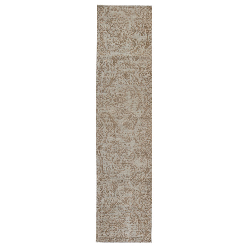 Tapis de couloir en laine noué à la main