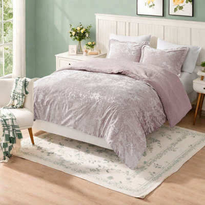 Ensembles de literie en sherpa douillets, velours de polyester grand pour une maison moderne