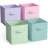 4 Pack 11" Foldable Fabric Storage Cube Bins with Handles-627480053