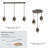 3-Light Round Canopy - Dark Smoke Finish-121780824