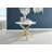 Tierra Sleek Round Dining Table Set with 4 Luxury Velvet Dining Chairs-283858877