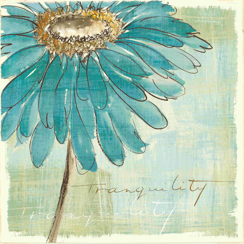 «Spa Daisies III» par Chris Paschke, reproduction sur toile tendue, L 12 po x H 12 po