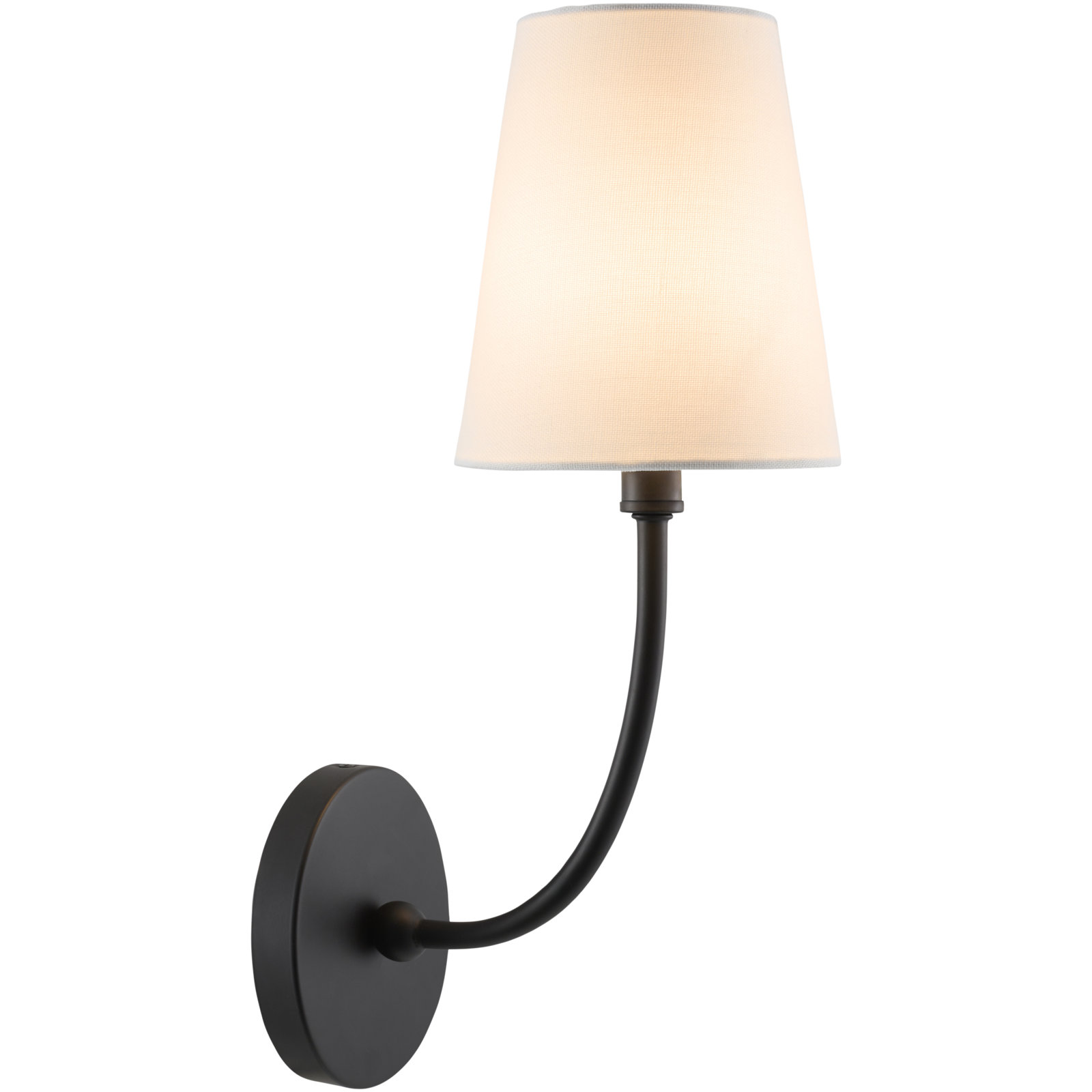 Latitude Run® Hatchie Single Light Armed Sconce, Matte Black
