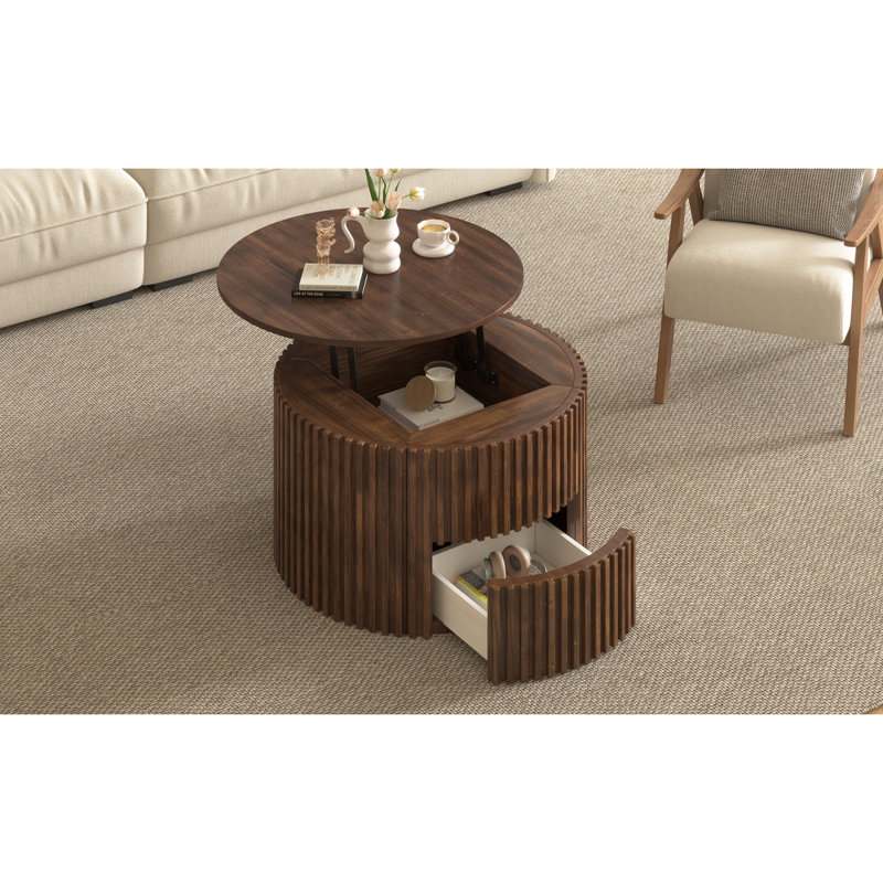 Table basse à plateau relevable VIBE Haus, Noyer