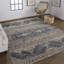 Tapis bleu / gris / ivoire à treillis et treillis Scottsdale Farmhouse-826527533