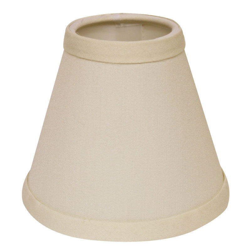 Ensemble de 6 abat-jour sans lustre, H 4 po x l 5 po x P 5 po, Ivoire ivoire
