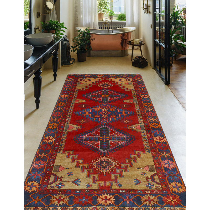 Khusbu Distressed Joesph Red Runner
