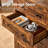 Arlina Farmhouse 5 - Drawer Chest,Rustic Brown-2008637545