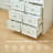 Visare Vanity Desk With Mirror and Lights & Right Armoire Wardrobe Cabinet with 5 Drawers & 3 Color and Lighting Brightness Adjustable,White