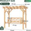 Balancelle d'extérieur en bois de cèdre avec balancelle et support