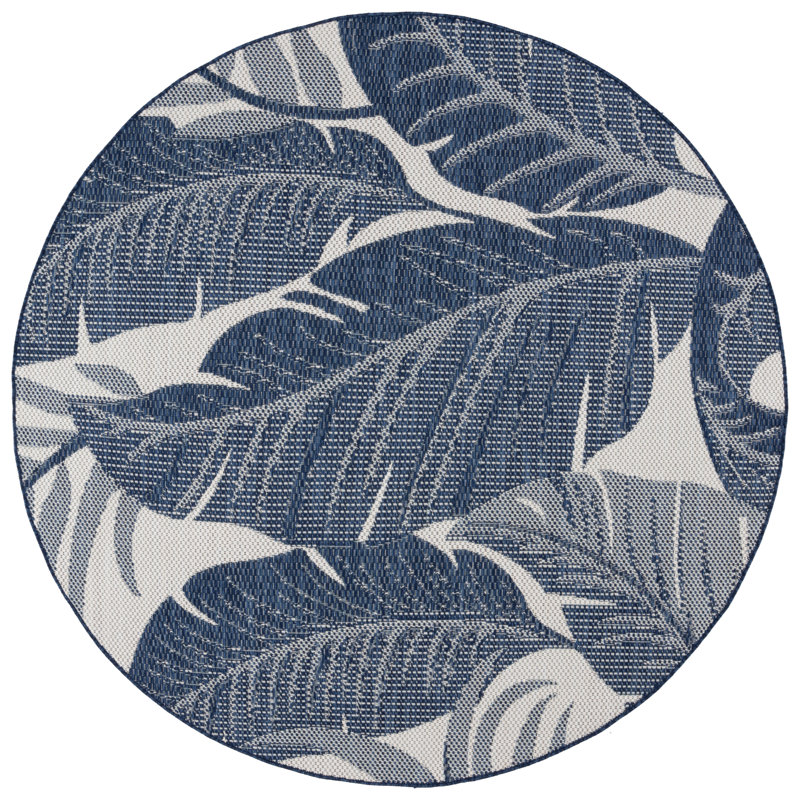Aribel Performance Performance Floral Rug, Round 6'7"
