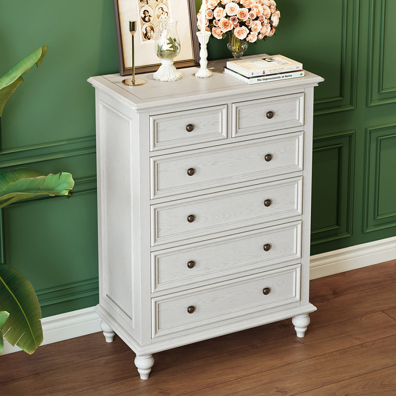 Buffet décoratif moderne en bois massif blanc