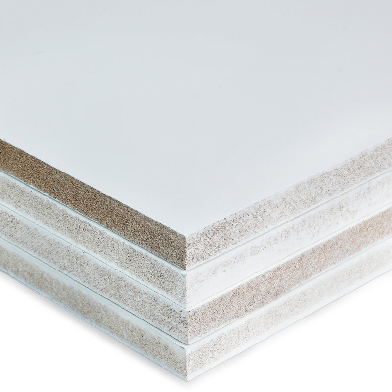 Porte standard à panneaux en bois massif blanc, 36 po x 80 po