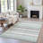 Machine Washable Indoor/Outdoor Xhevrie Teal Rug-112171263