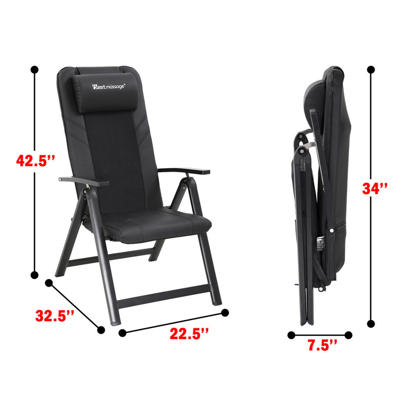 Fauteuil de massage chauffant en similicuir