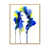 Toile avec cadre flottant brun