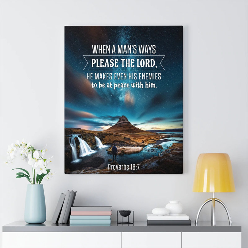 Peace With Enemies - Wrapped Canvas Print, 76cm H x 61cm W