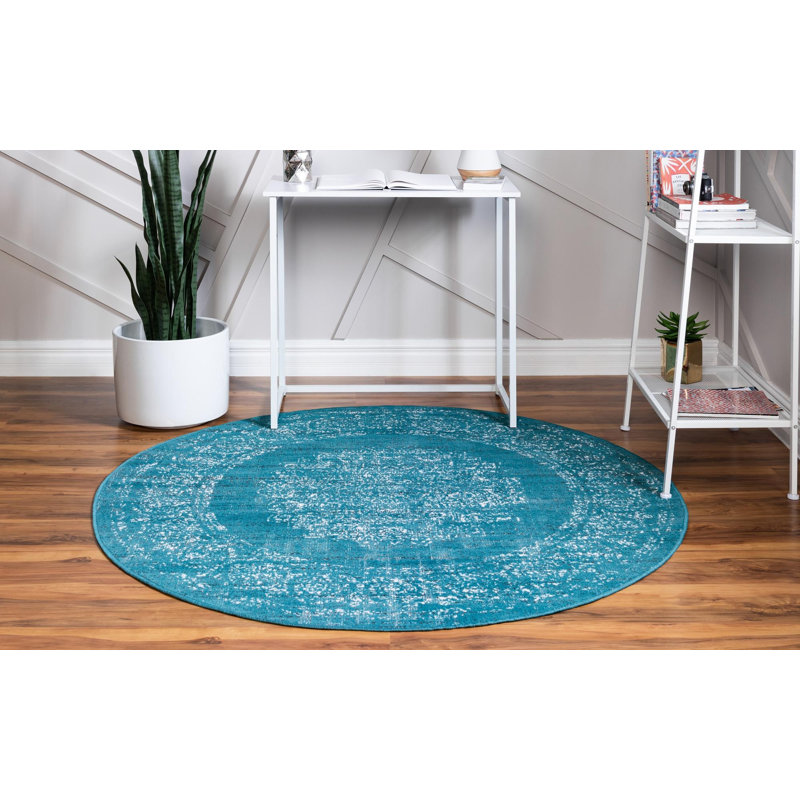 Dota Oriental Indoor Rug, Round 7'10"