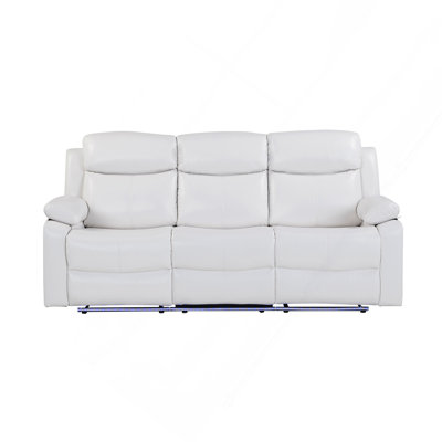 Canapé inclinable blanc avec lumières DEL