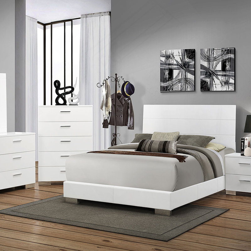 white high gloss dresser Wood 8 Drawer Double Bedroom in With Light - On Sale - Bed Bath & Beyond Ideal for multiple uses Acme Furniture Riley White and