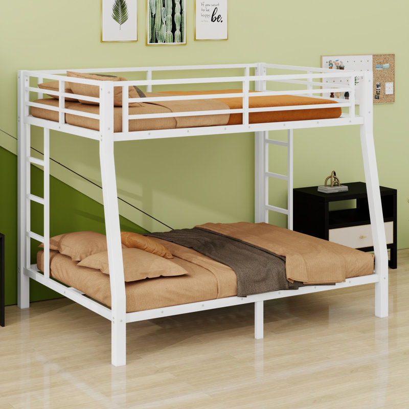 Metal Bunk Bed For Teens And Adults, Space Saving Design