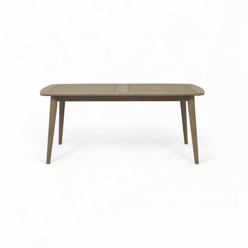 Outdoor Wood Extendable Dining Table
