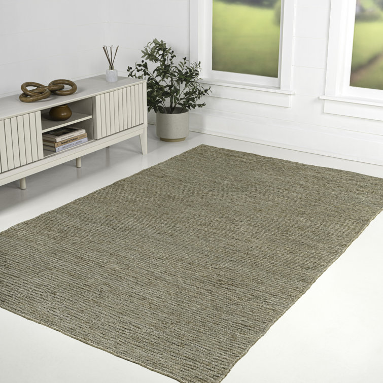 Tapis gris en jute tissé Griffin