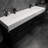 Albizu 91" Wall-Mounted Double Bathroom Vanity-69316015