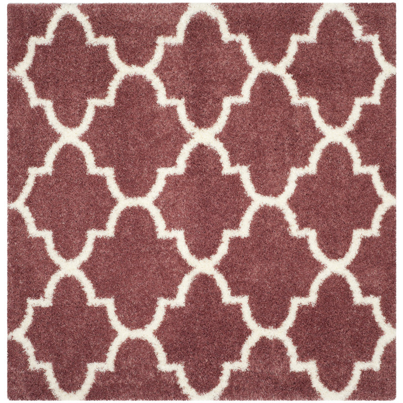 Bertl Sgm-Montreal Shag Performance Geometric Rug, Square 6'7"