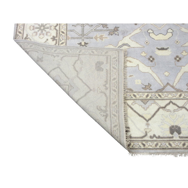 Tapis argenté 8 x 10 Oushak