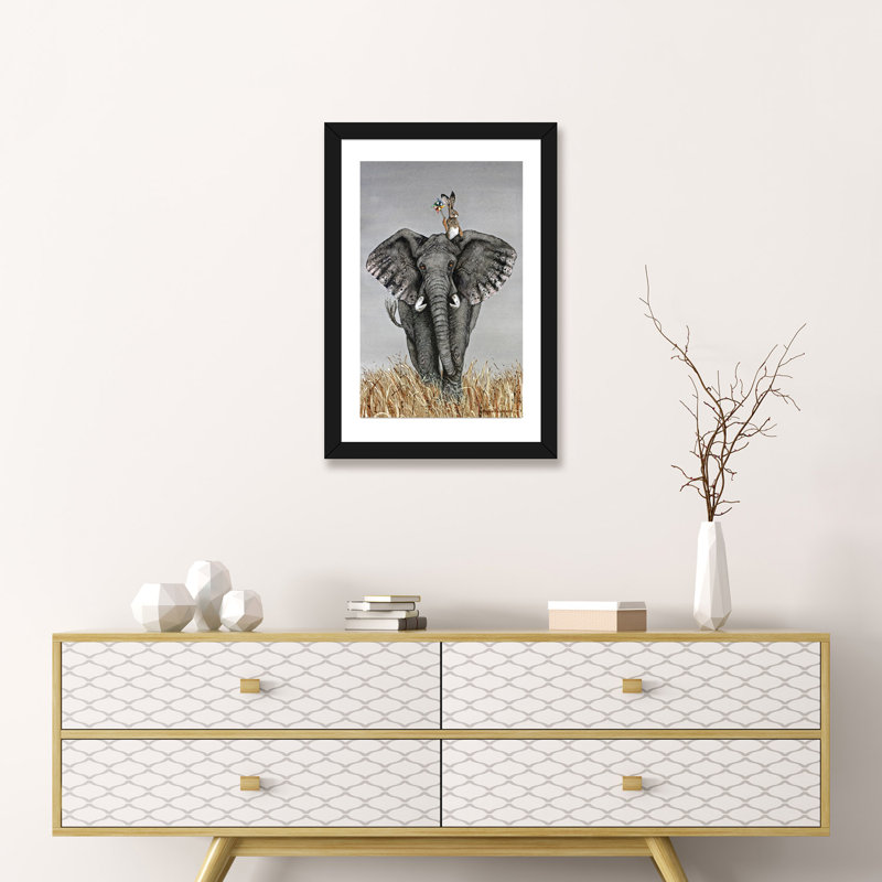 «After The Parade» - reproduction, H 24 po x l 16 po x P 1 po, Papier beaux-arts encadré noir