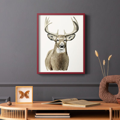 Impression encadrée Handsome Whitetail II - bois massif