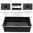 33"X19"X10" Gunmetal Black Undermount Sink, Stainless Steel, With Template For Precision 33" Kitchen 16G Stainless, Thick Coating, Condensation