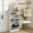 Shoe Cabinets, Snow White Narrow Entryway Shoe Cabinet with 3 Flip Drawers, Adjustable Shelves, Holds 18 Pairs | Modern | Particle Board