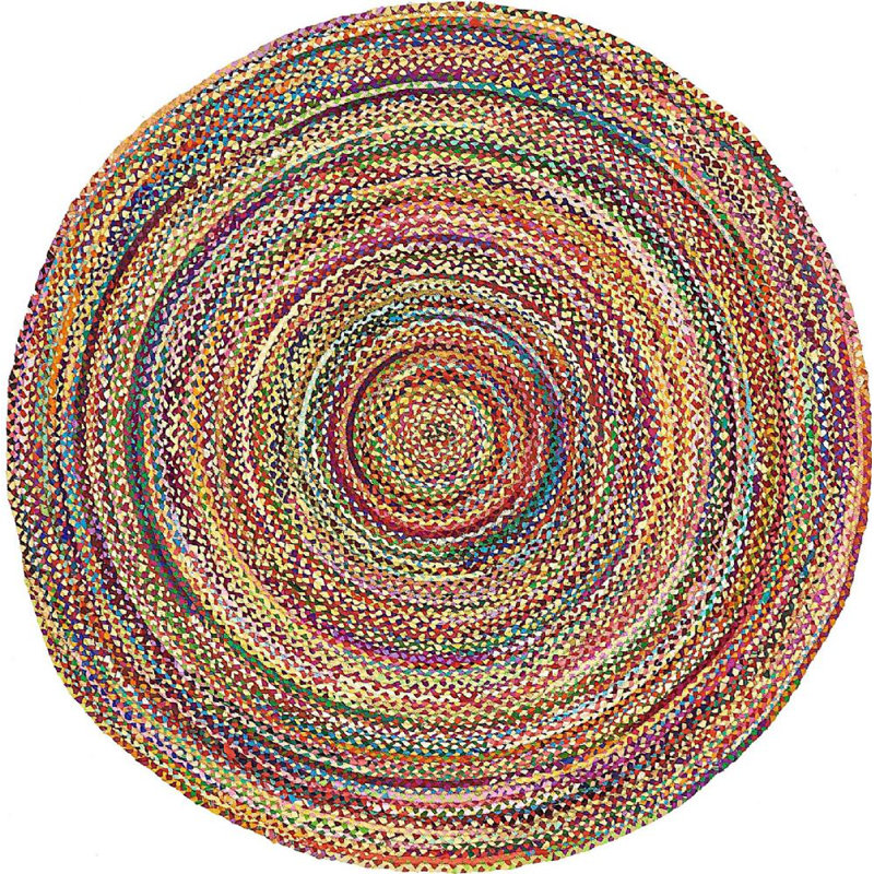 Cotton Indoor Rug, Round 6'