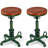 Jaitun Swivel Pine Solid Wood Adjustable Height Counter Stool with Steel Frame-903460918-941755351