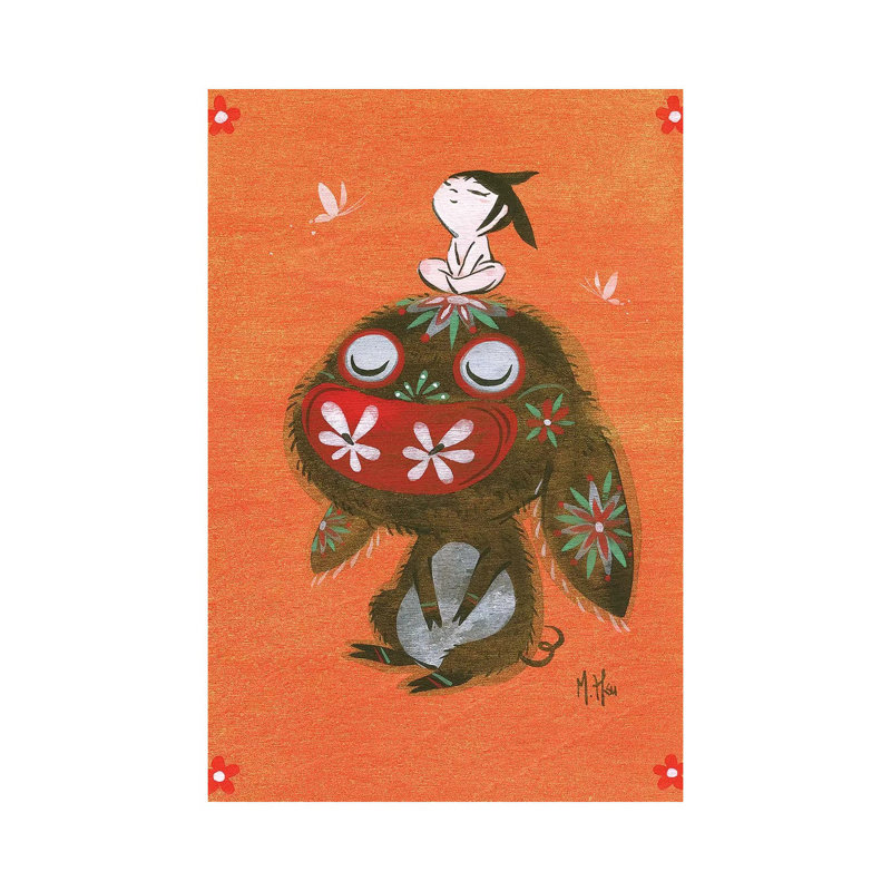 Piggy Hope by Martin Hsu - Wrapped Canvas Print, 20.32 cm H x 30.48 cm W