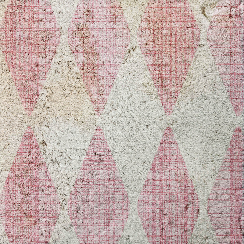 Tapis à poils longs de qualité supérieure lavable à la machine Dream ADS578, Pink, 3' x 5'