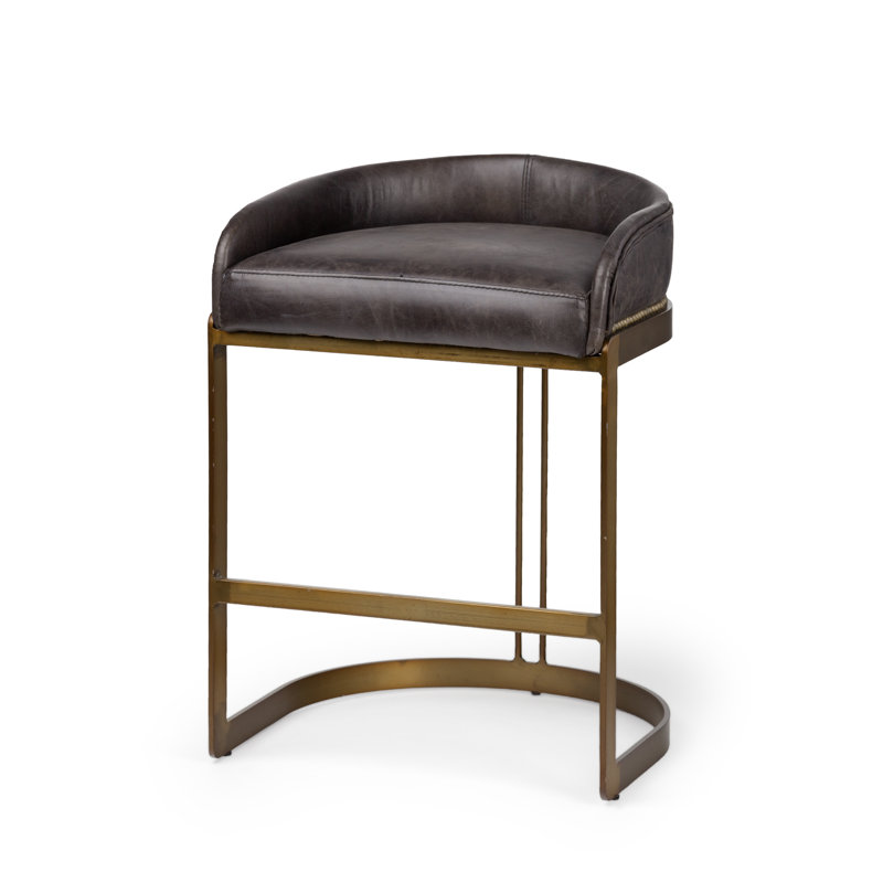 Tabouret de bar et de comptoir Bradley, Brun, Tabouret de comptoir (assise de 24,75 po de hauteu