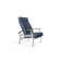 Chaise de patio inclinable avec coussins Askar