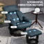 Fauteuil inclinable de massage pivotant en similicuir pivotant à 360 ° avec repose-pieds avec poche latérale et télécommande-1281850841